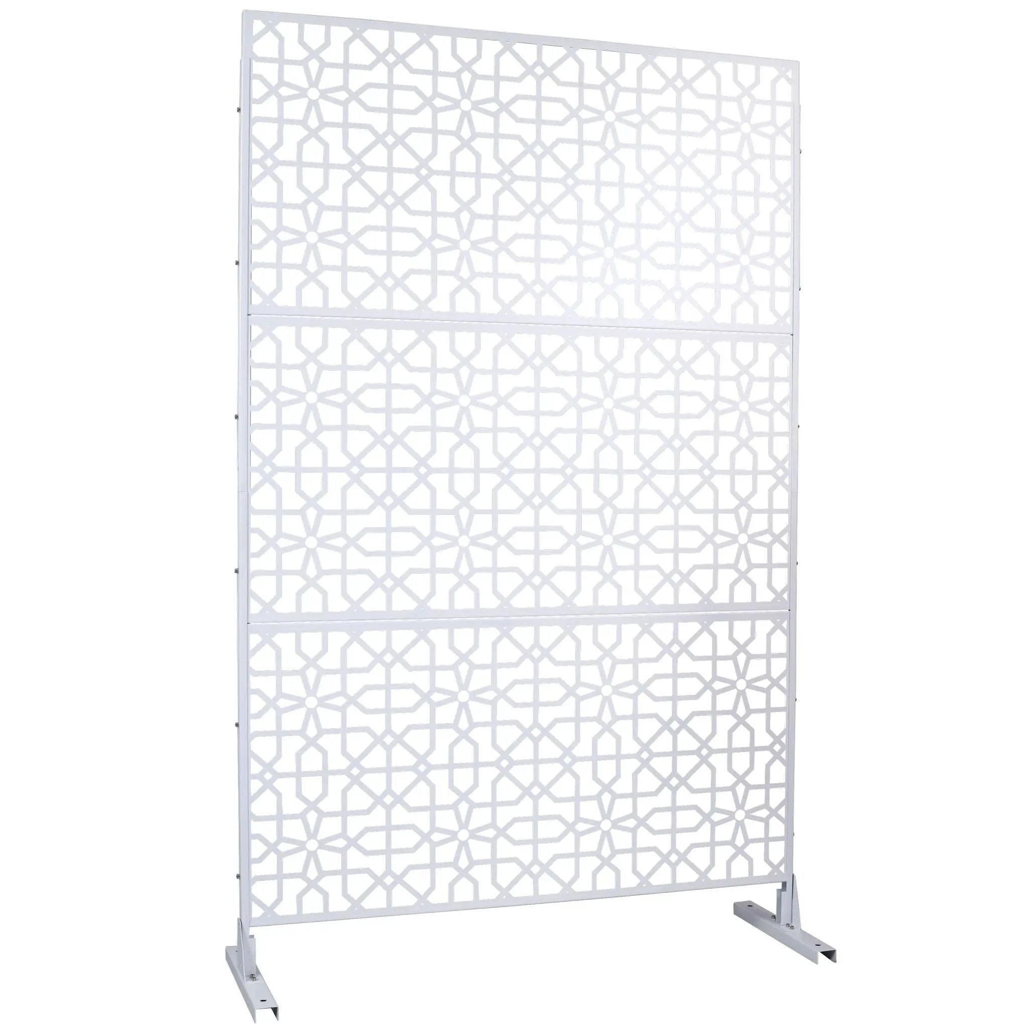 Outdoor & Indoor Metal Freestanding Decorative Privacy Screen by Unique Piece Furniture