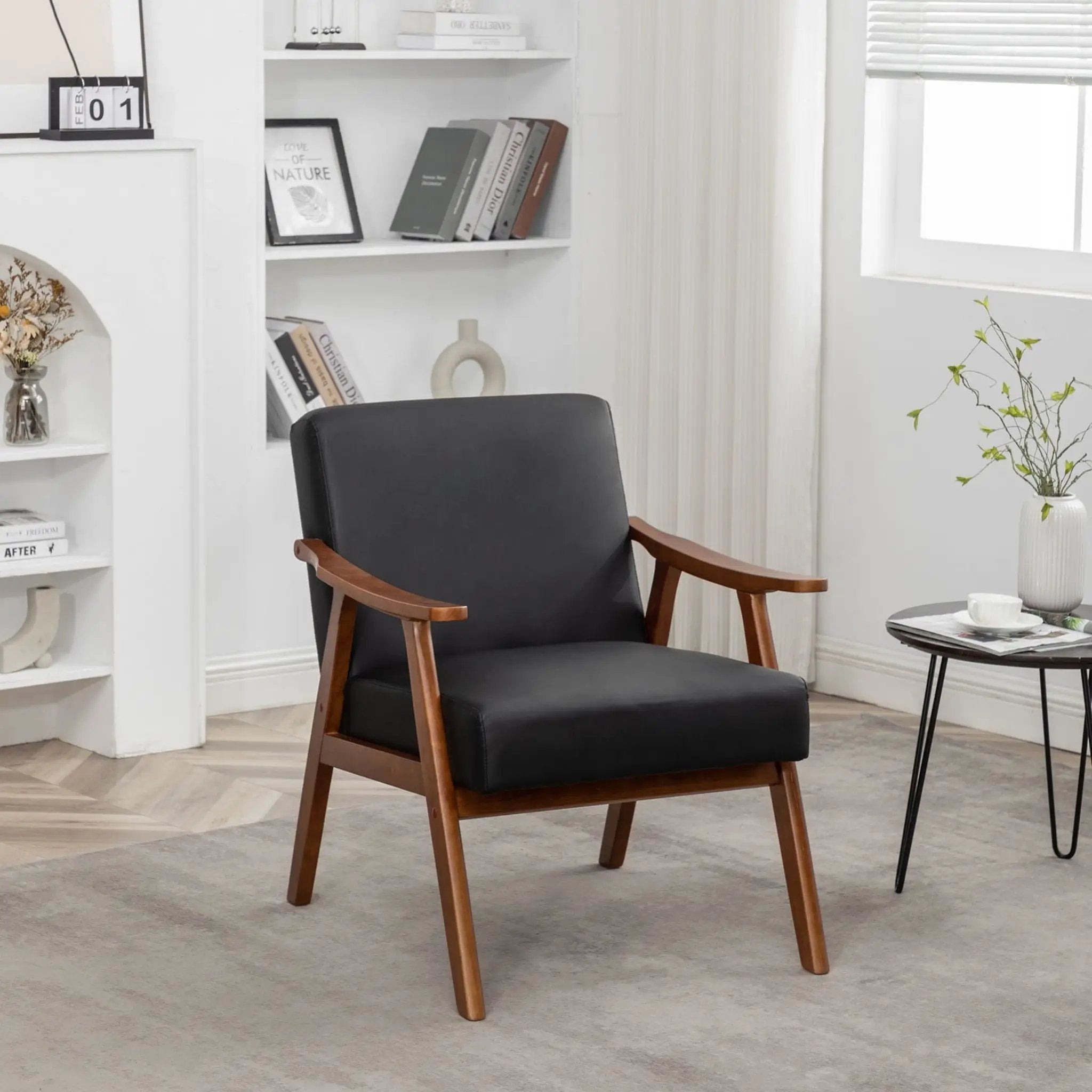 Accent Chair, Classic Mid Century Modern For Extra Seating by Unique Piece Furniture