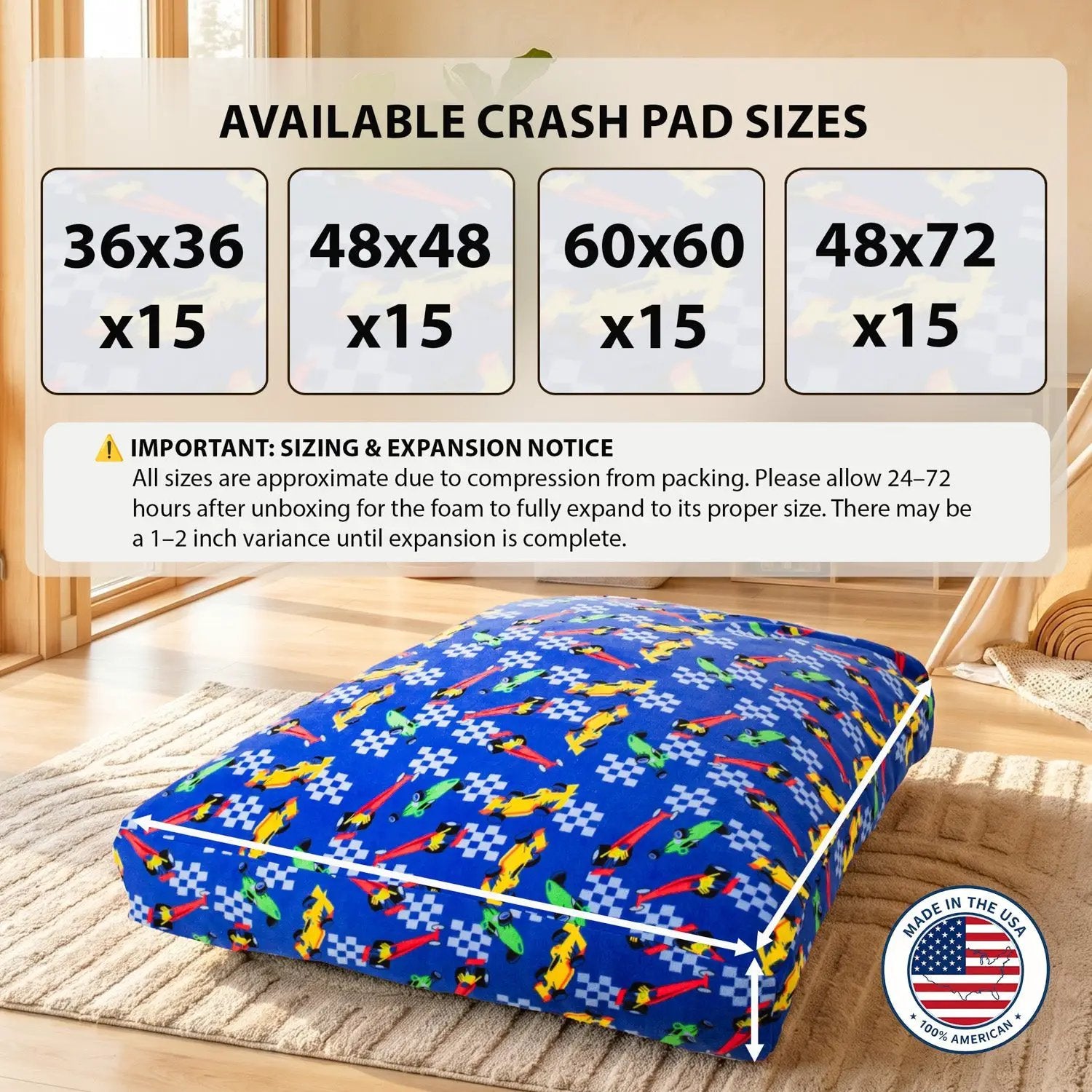 Sensory Crash Pad for Kids & Adults – Premium Landing Mat by HouseOfZazla