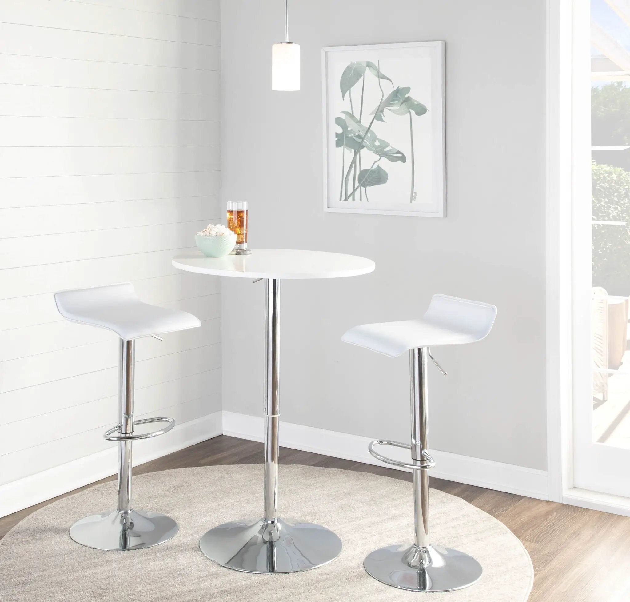 Elia - Contemporary Adjustable Bar Table by HouseOfZazla