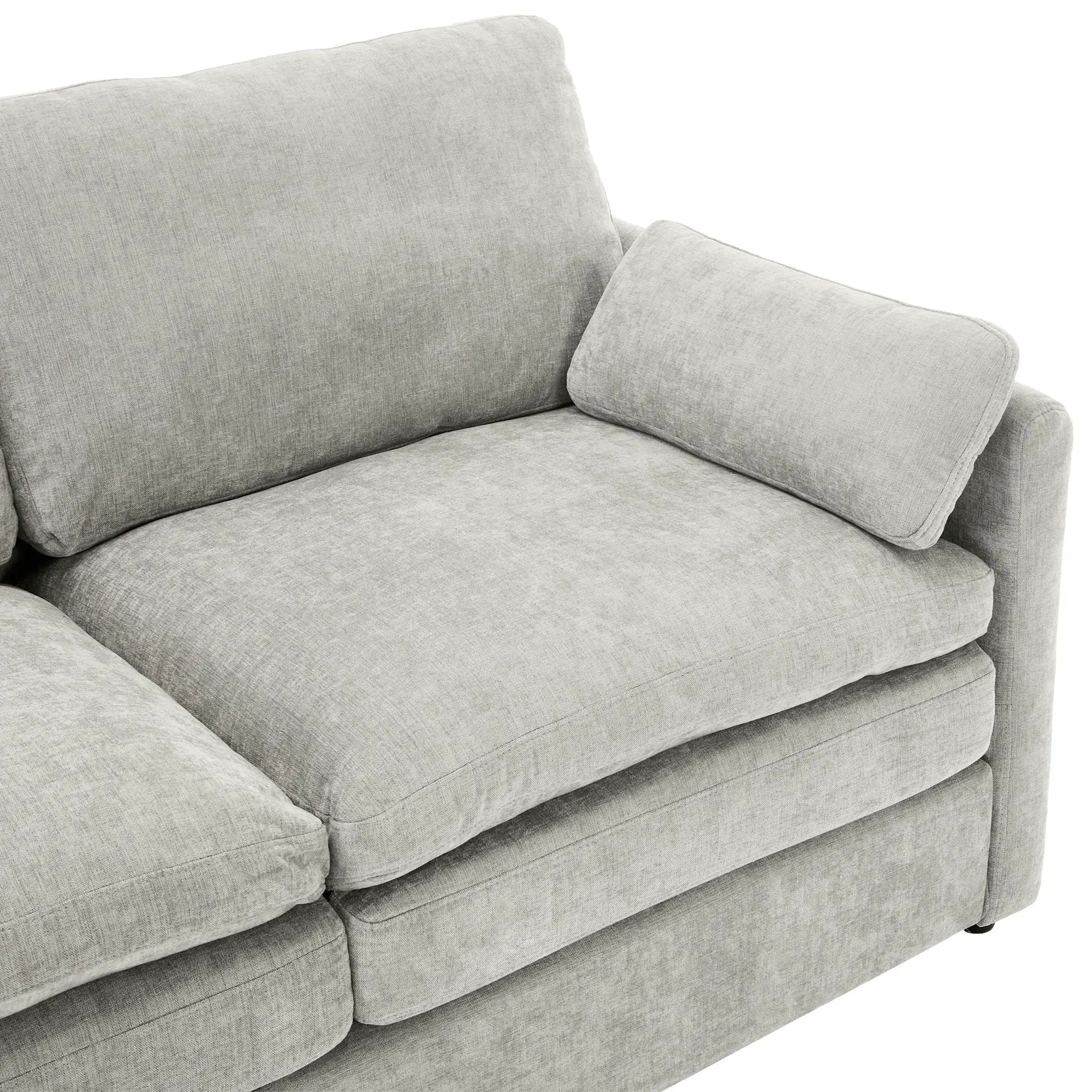 Cozy Upholstered Cushion Loveseat Sofa For Living Room by HouseOfZazla