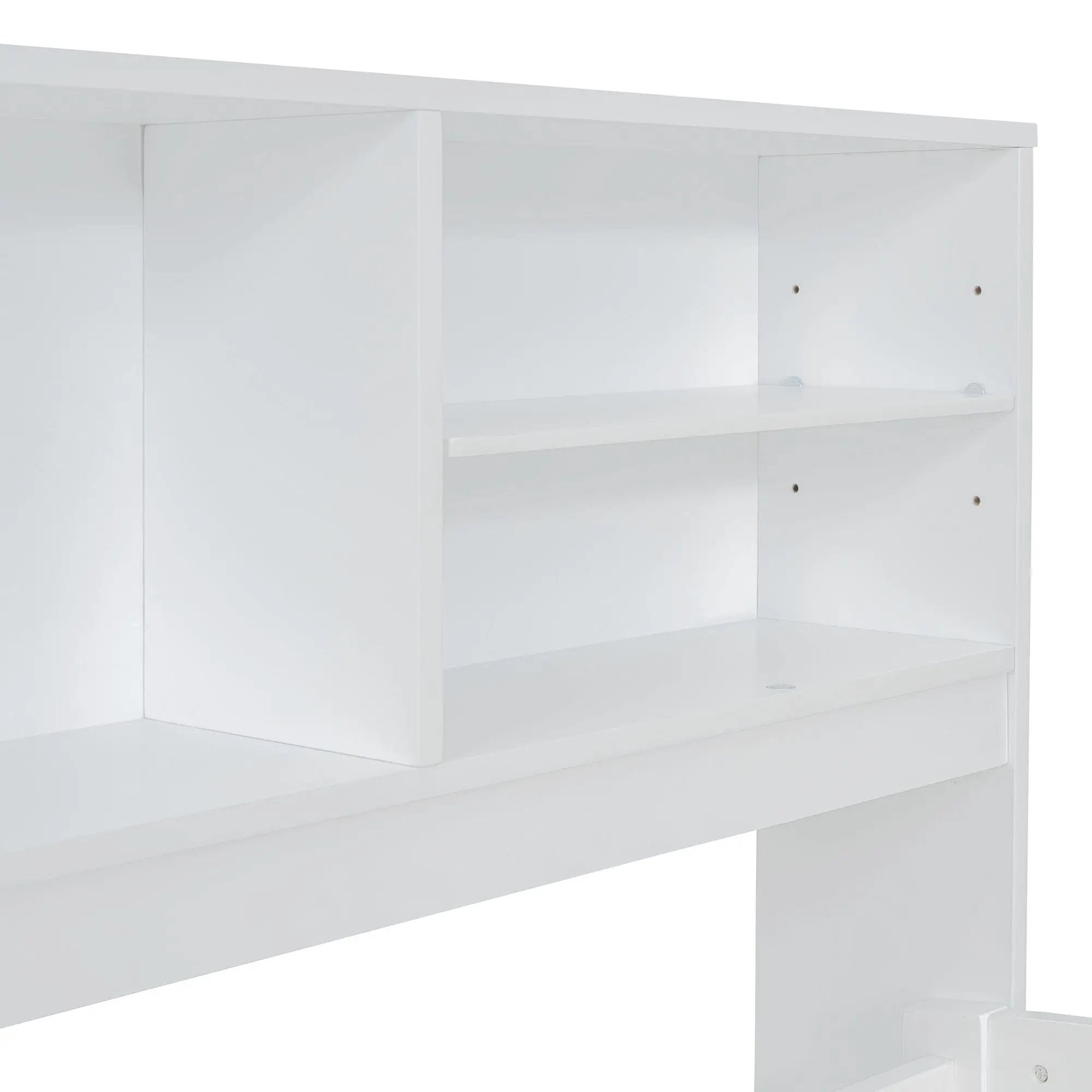 Daybed With 2 Bedside Cabinets, Upper Shelves And 4 Drawers by HouseOfZazla
