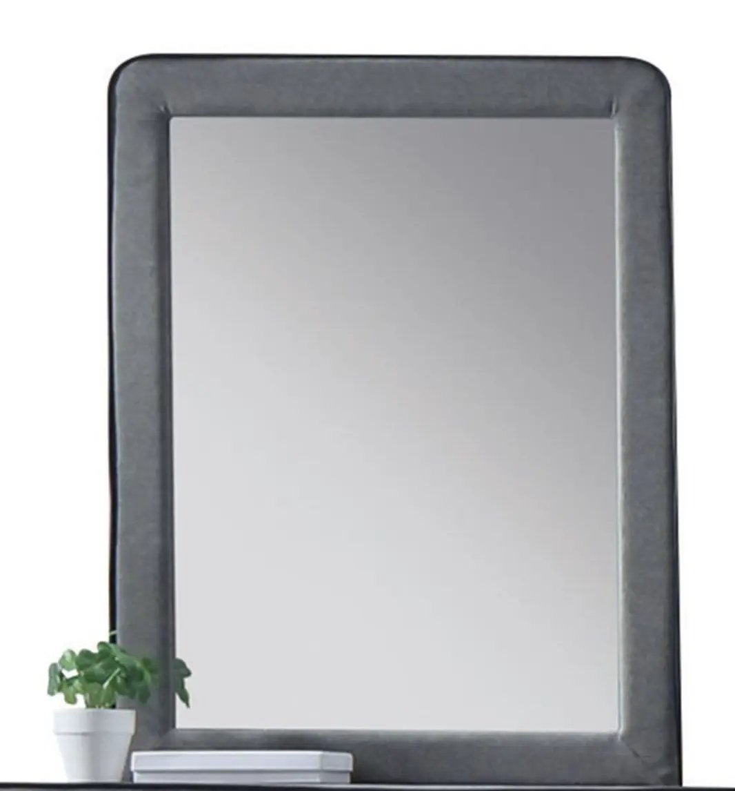 Valda - Mirror - Light Gray by Unique Piece Furniture