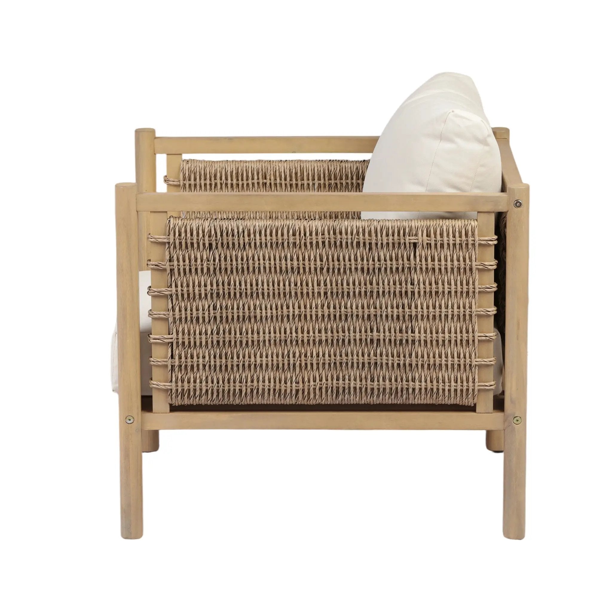 Set of 4 Outdoor Acacia Wood Patio Chairs by HouseOfZazla