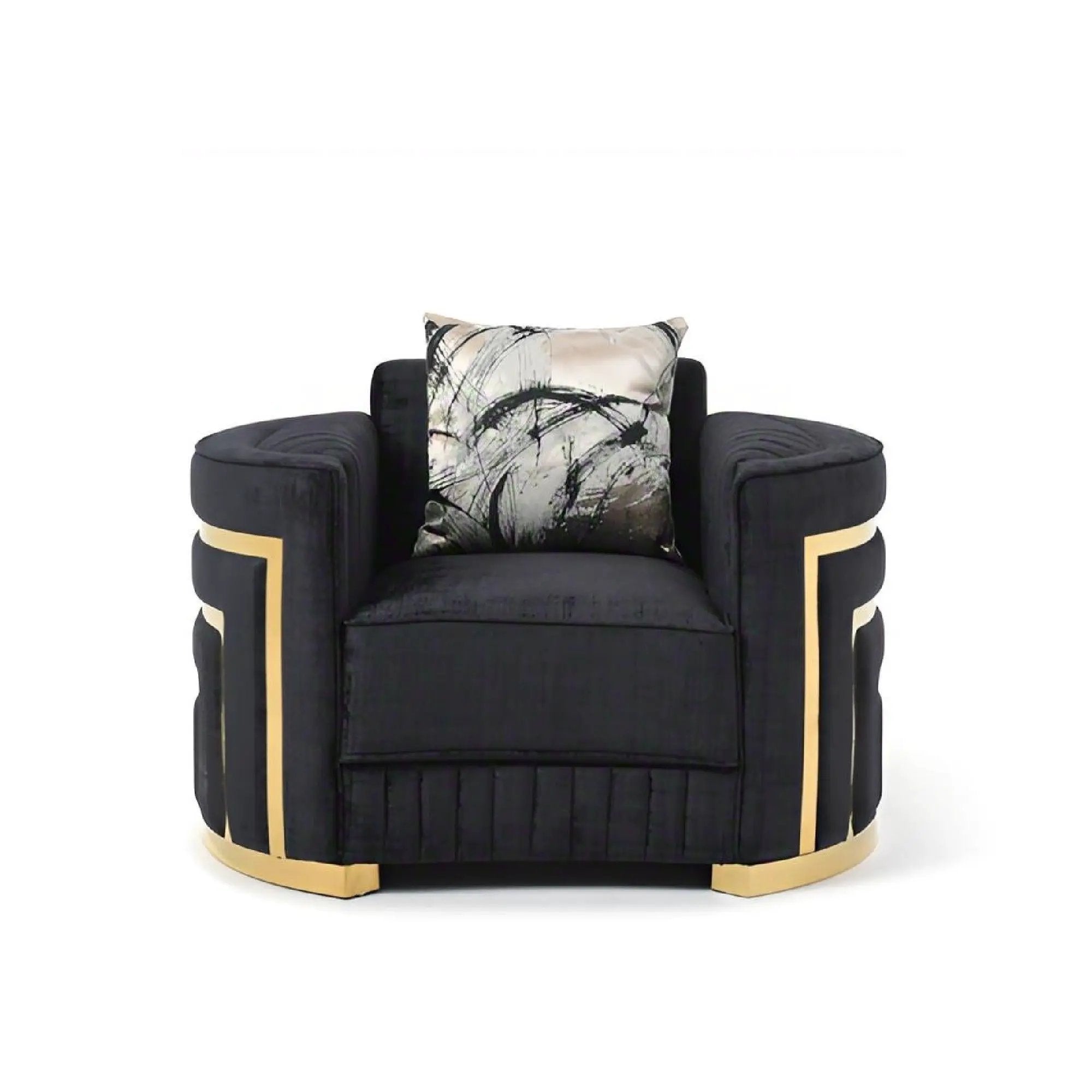 Soledad - Chair Upholstered With Hued Accents - Black by Unique Piece Furniture