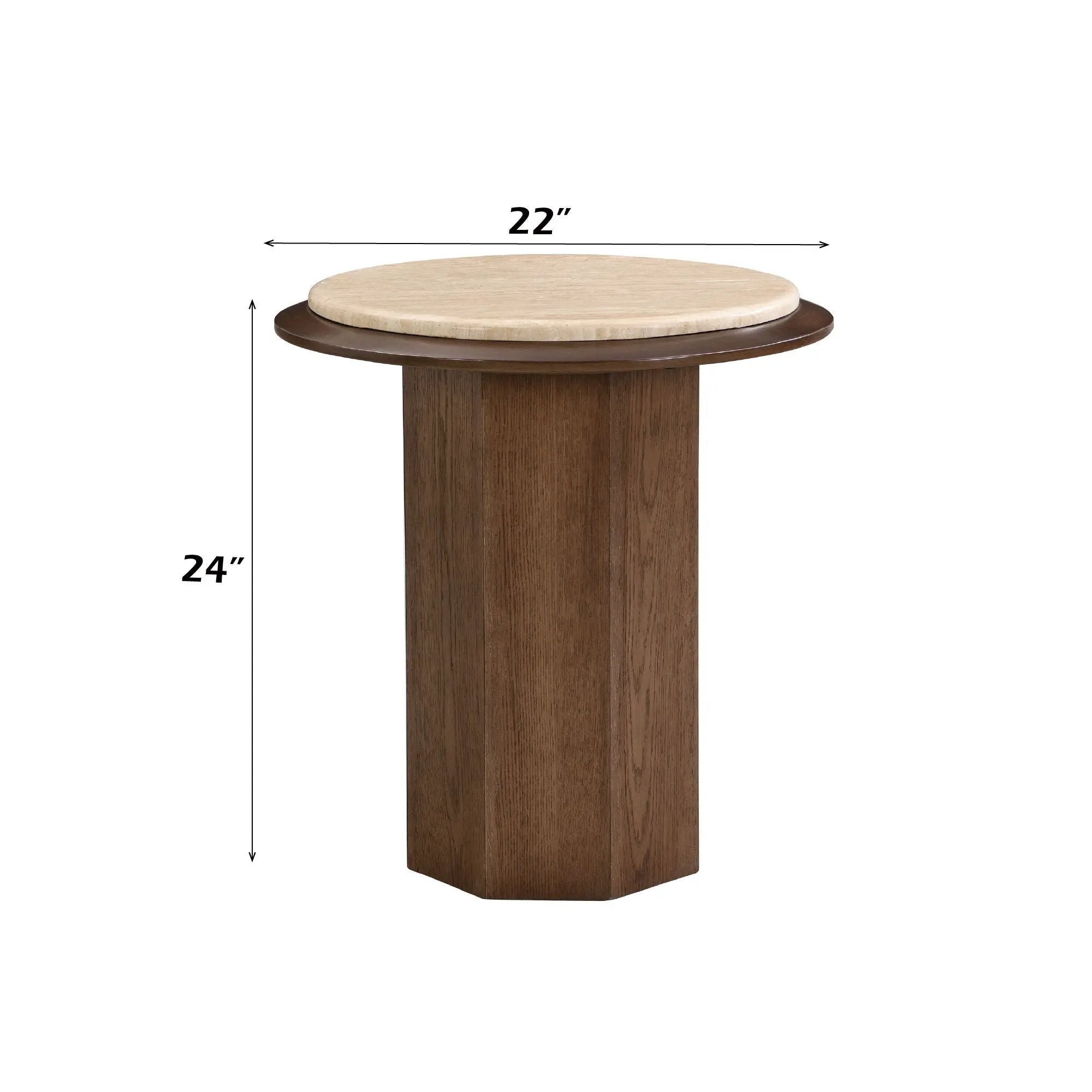 Kasha - End Table - Walnut by HouseOfZazla