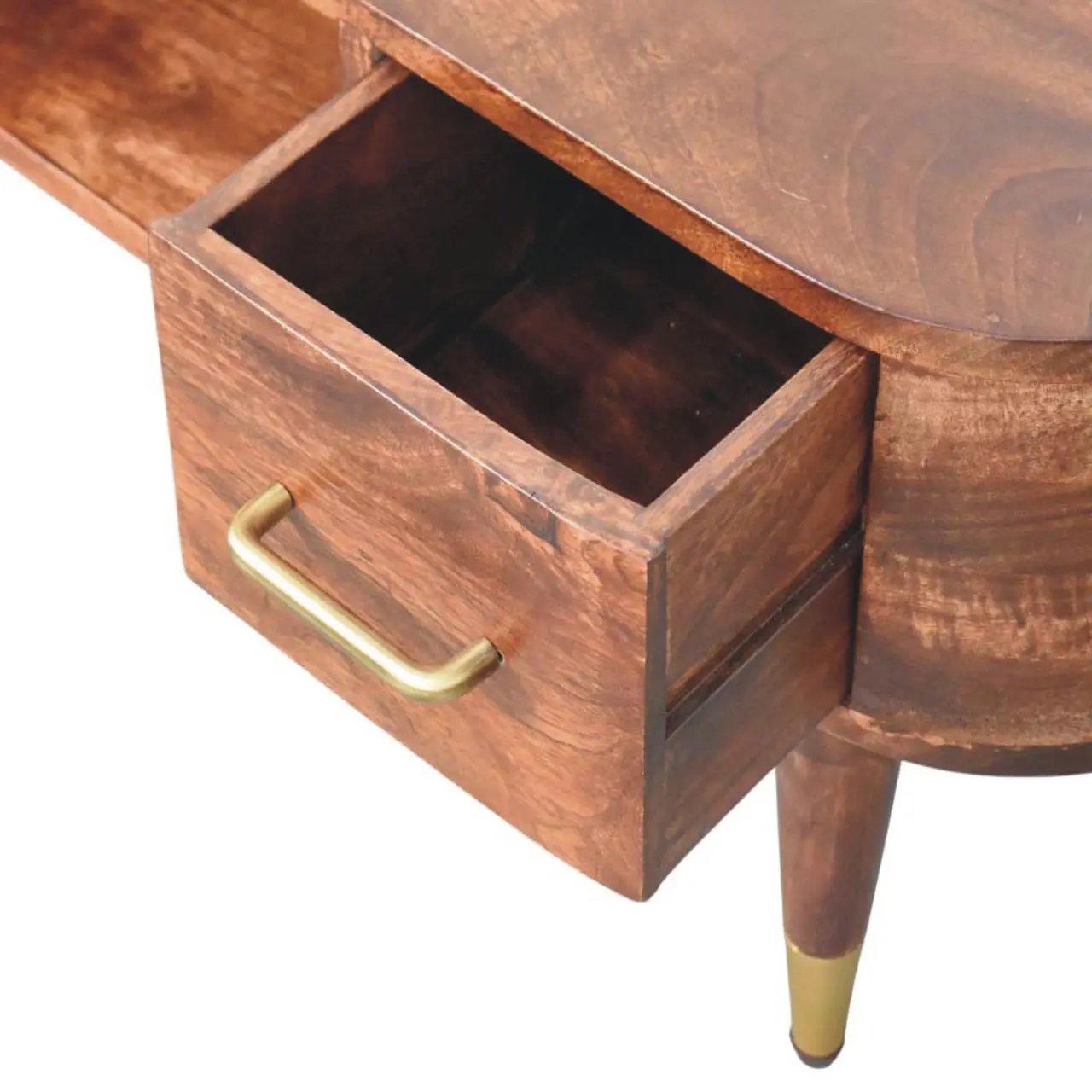 Solid Wood Two-Drawer Open-Slot Media Unit by HouseOfZazla