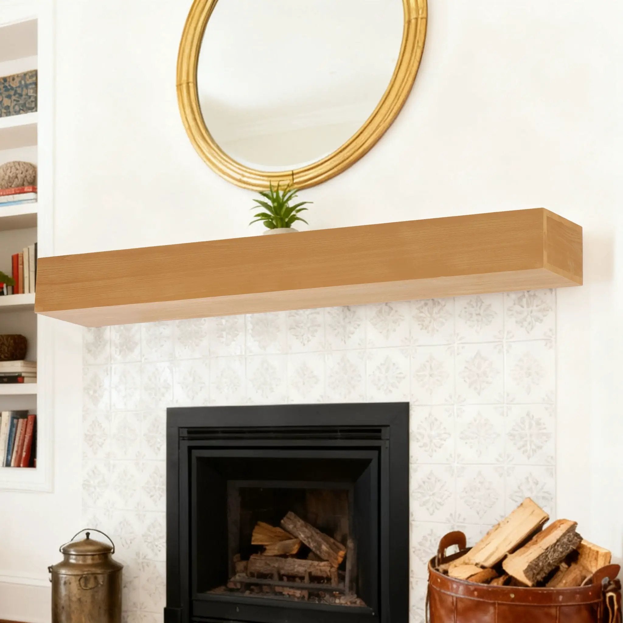 Fireplace Mantel Floating Shelf For Home Decor by HouseOfZazla