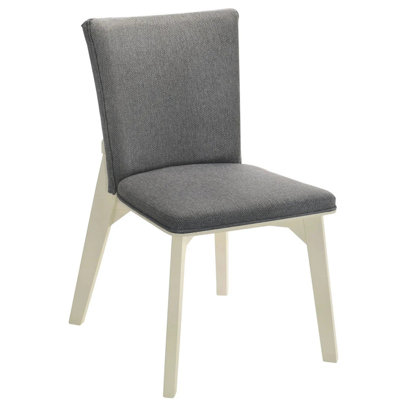 Biloxi Upholstered Dining Side Chair Grey (Set of 2) by Unique Piece Furniture