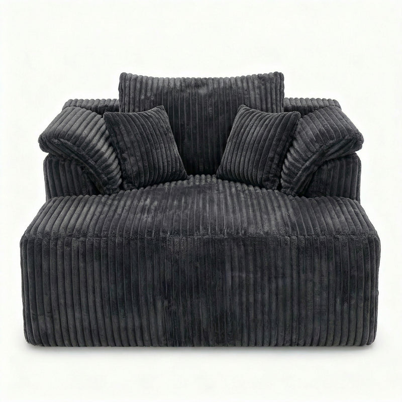 Chaise Lounge Chair, Deep Seat Sleeper Couch For Living Room by HouseOfZazla