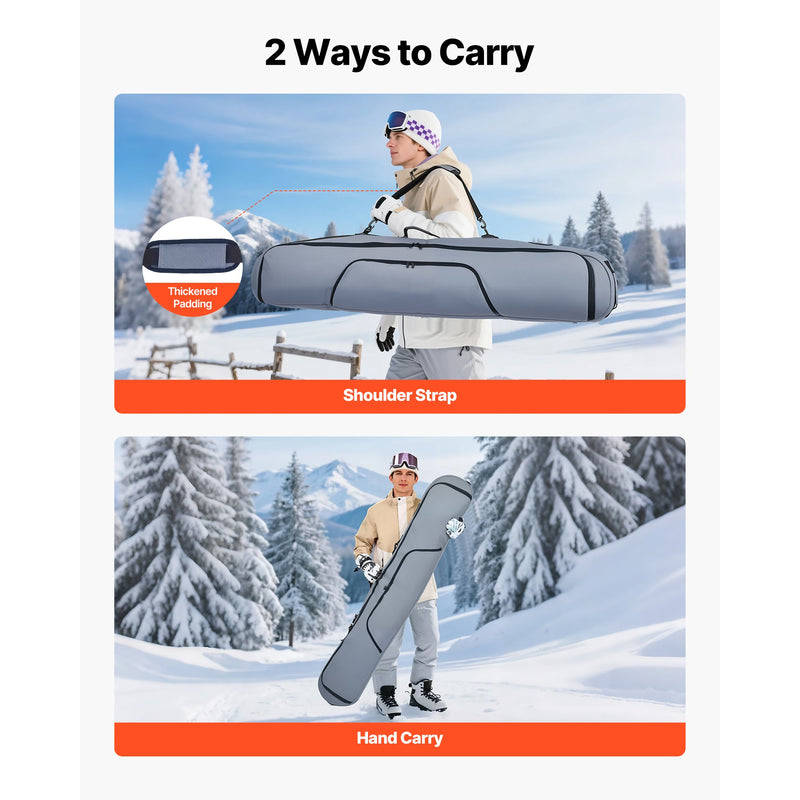 Padded Snowboard Bag for Snowboards Up to 65 in by HouseOfZazla