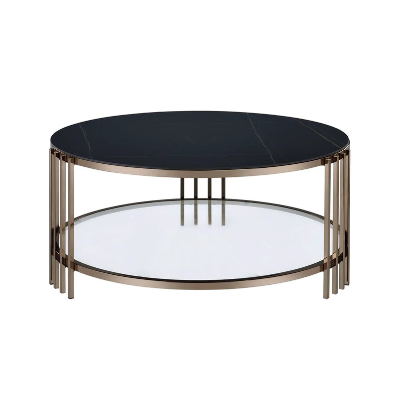 Abisha - Sintered Stone Top Round Table by Unique Piece Furniture