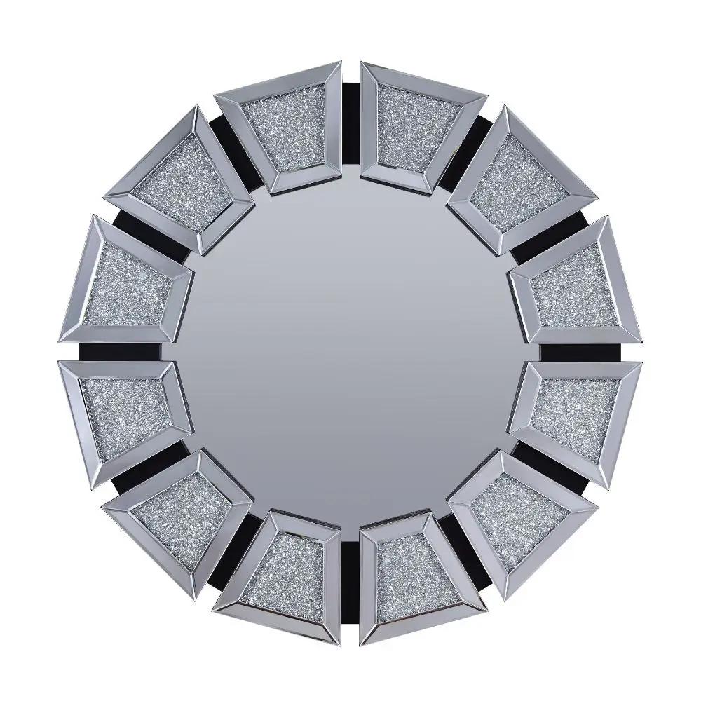 Noralie - Accent Mirror - Mirrored, Faux Diamonds by Unique Piece Furniture