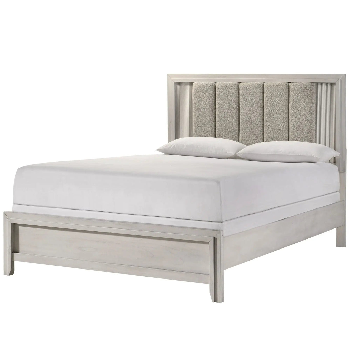 Plush Upholstered Headboard Framed Bed by HouseOfZazla