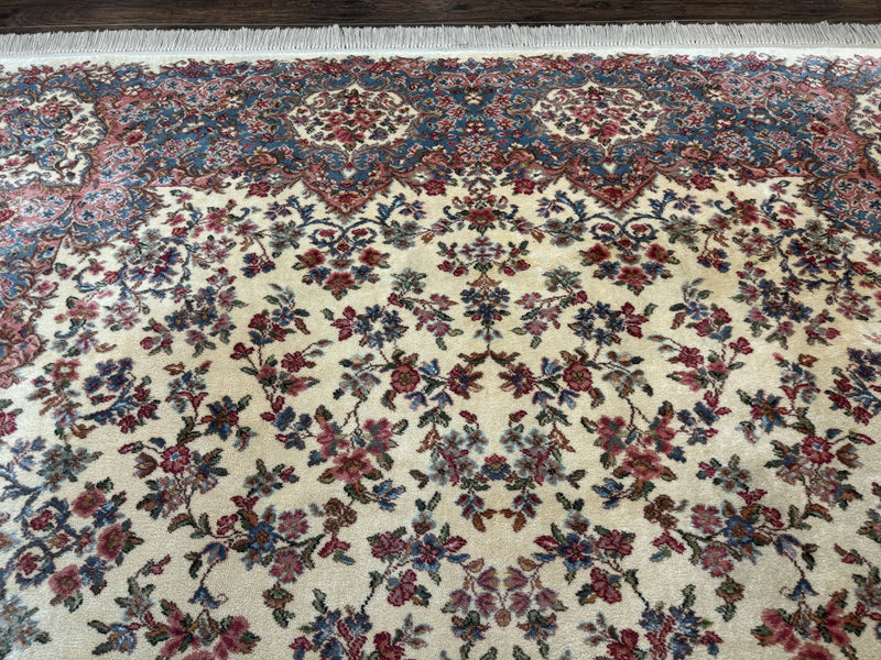 Karastan Rug 8.8 x 12 Ivory Kirman #788, Original 700 Series, Wool Karastan Carpet, Karastan Area Rug, Vintage Karastan, Living Room Rug by Jewel Rugs