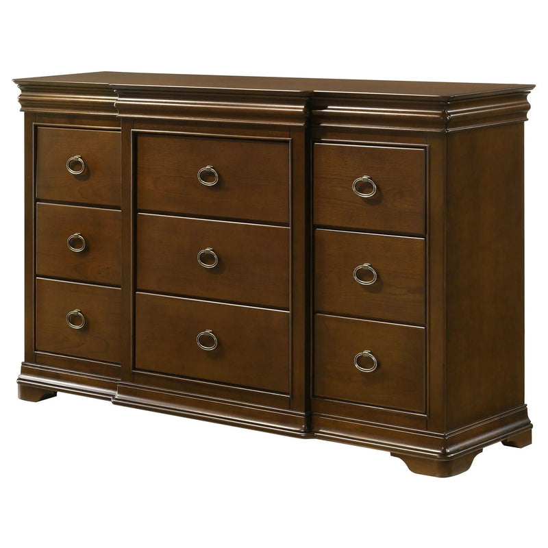 Garland 9-drawer Bedroom Dresser Cabinet Brown Cherry by Unique Piece Furniture
