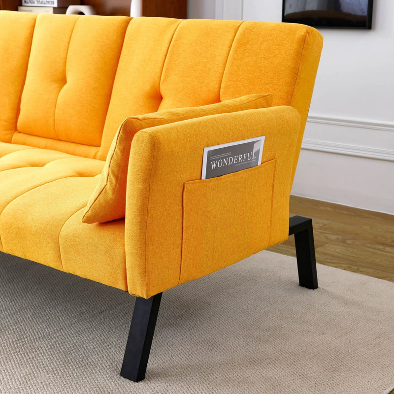 Sofa Bed With Foldable Design And Cup Holder by HouseOfZazla