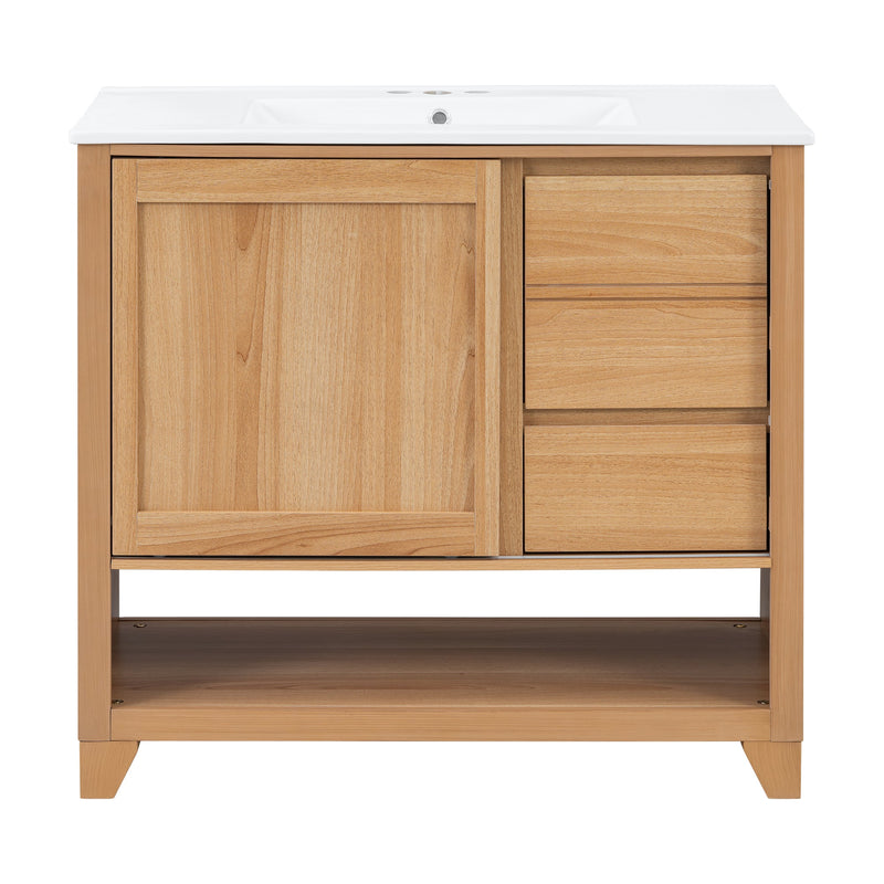 36" Bathroom Vanity with Ceramic Sink by HouseOfZazla