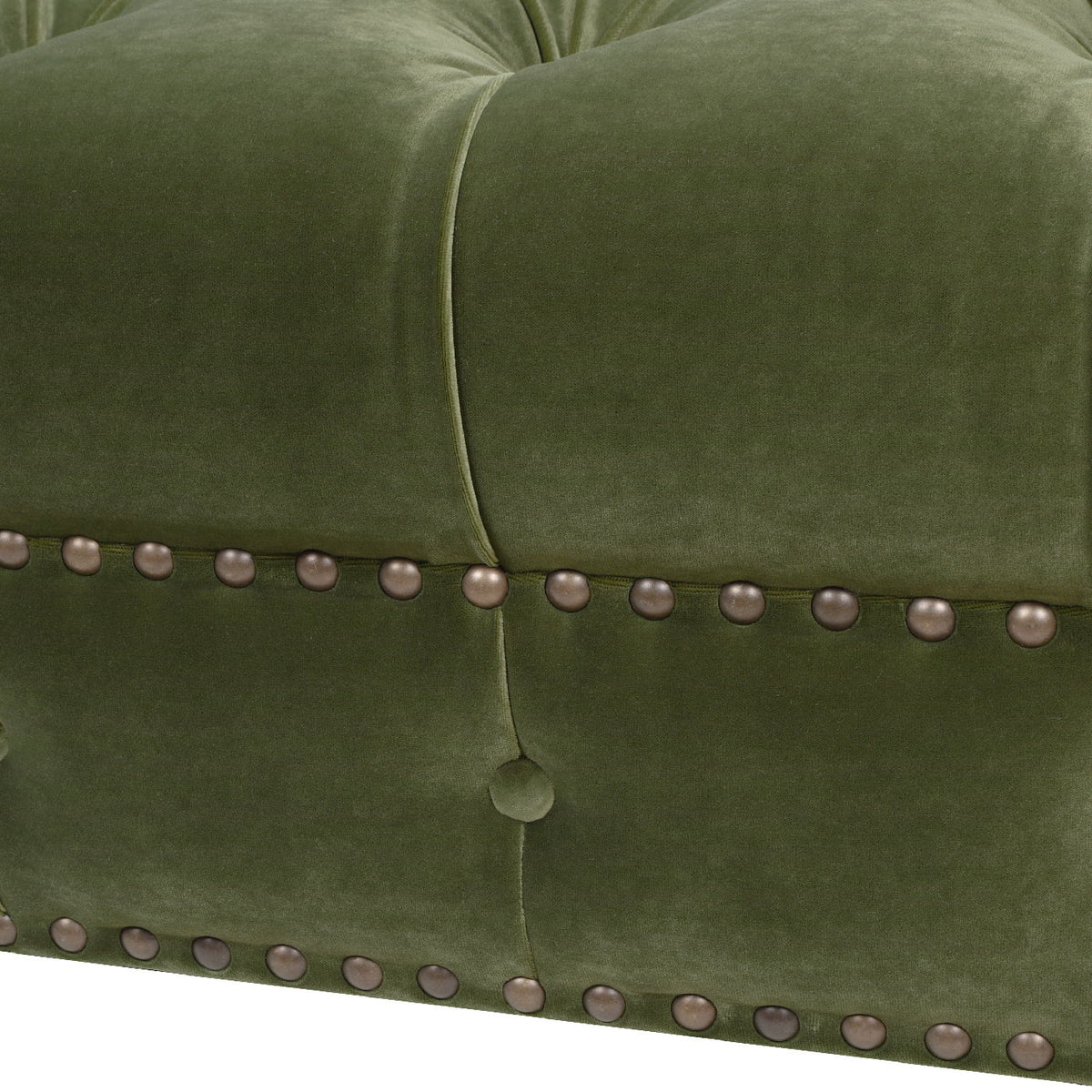 Tufted Chesterfield Sofa with Kiln-Dried Hardwood Frame - Dark Green, photo 20 of 22