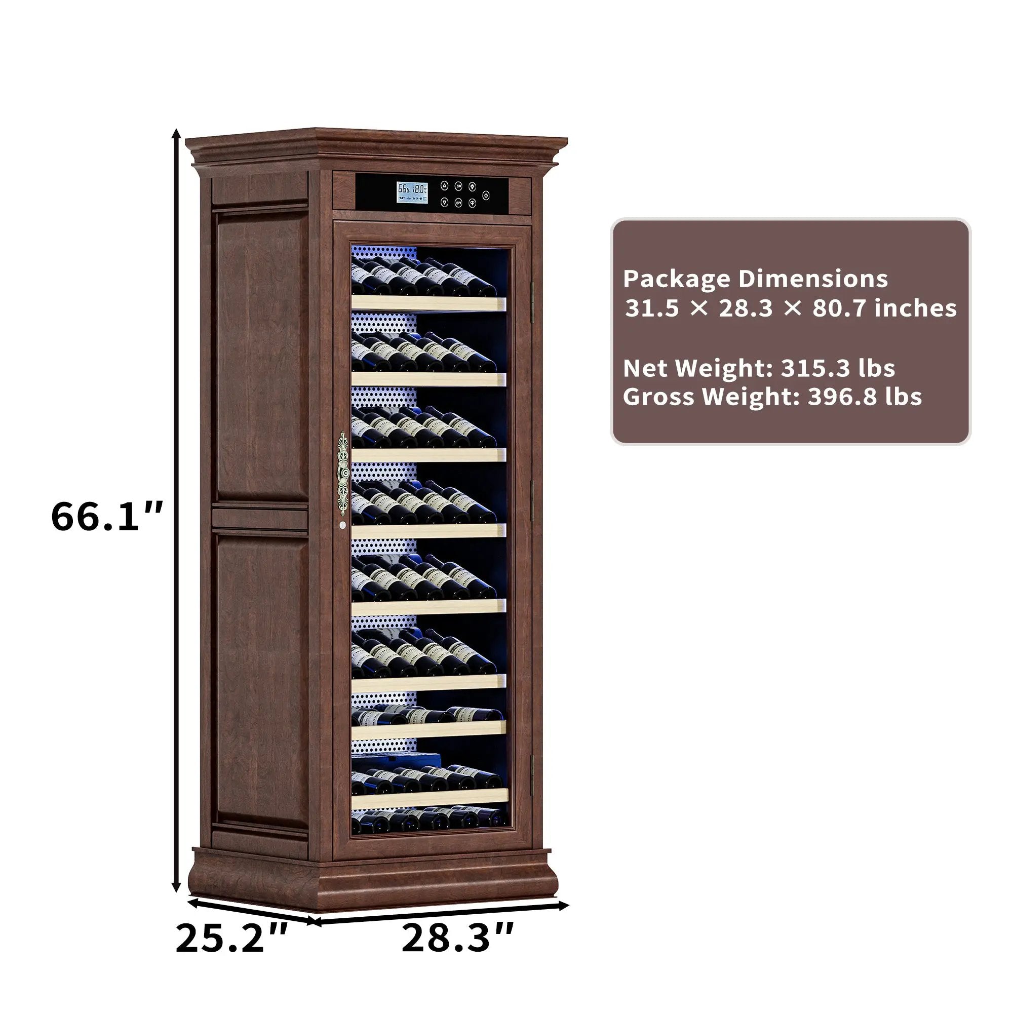 Temperature Control Professional Wooden Refrigerated Wine Cabinet by HouseOfZazla