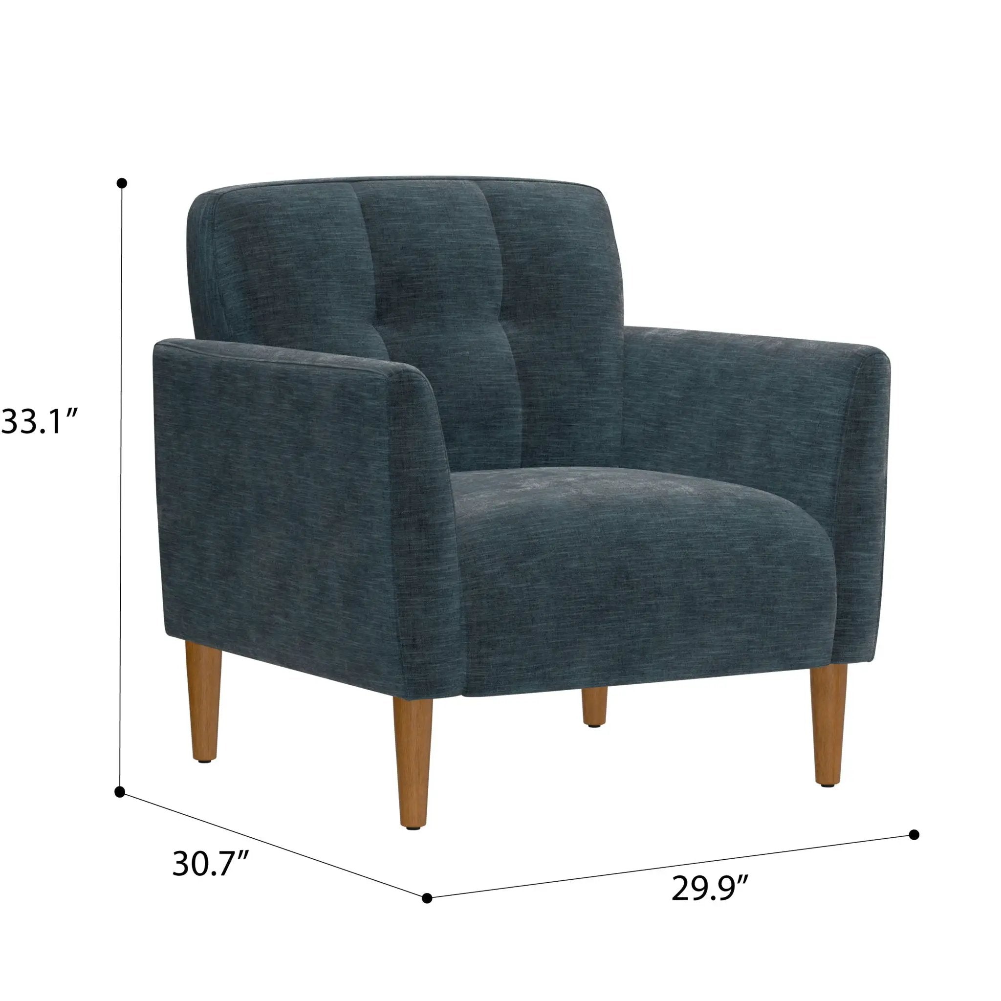 Accent Chair, Transitional - Blue by HouseOfZazla