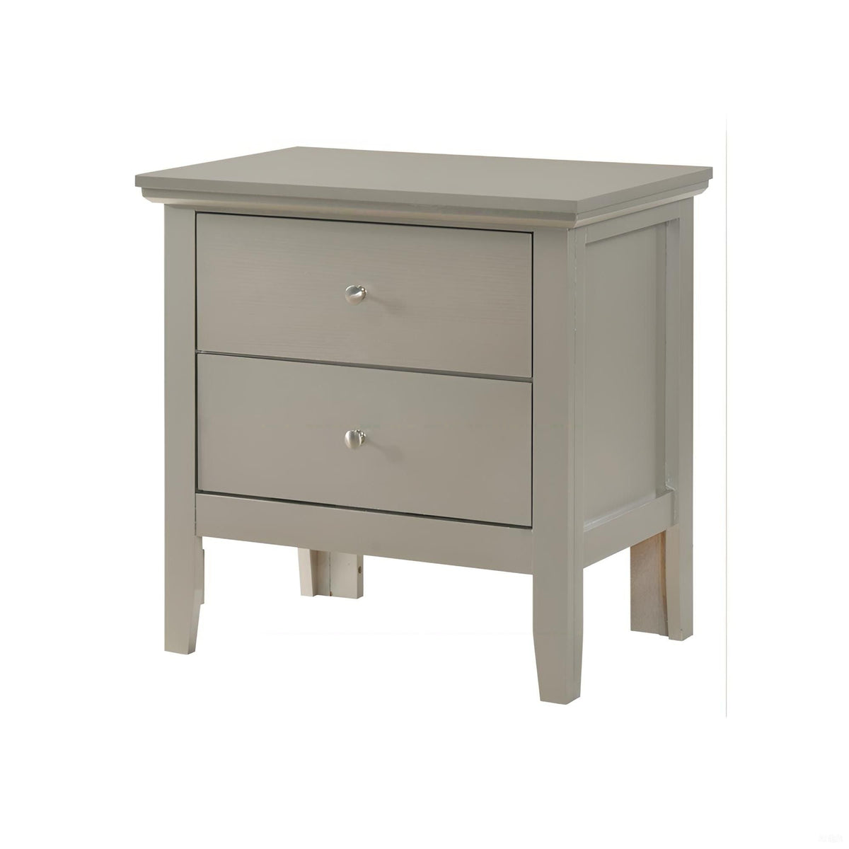 English Dovetailed Drawers Nightstand with Nickel Hardware - Multiple Colors, photo 23 of 26