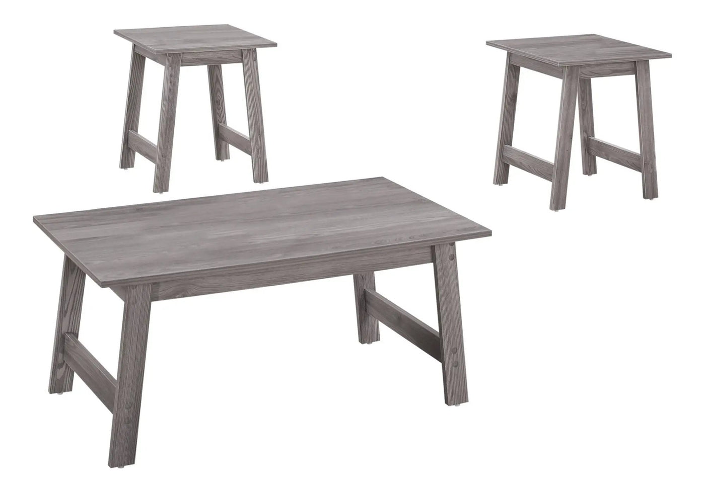 Table Set, Coffee, End, Side, Accent, Living Room Transitional (Set of 3) by HouseOfZazla