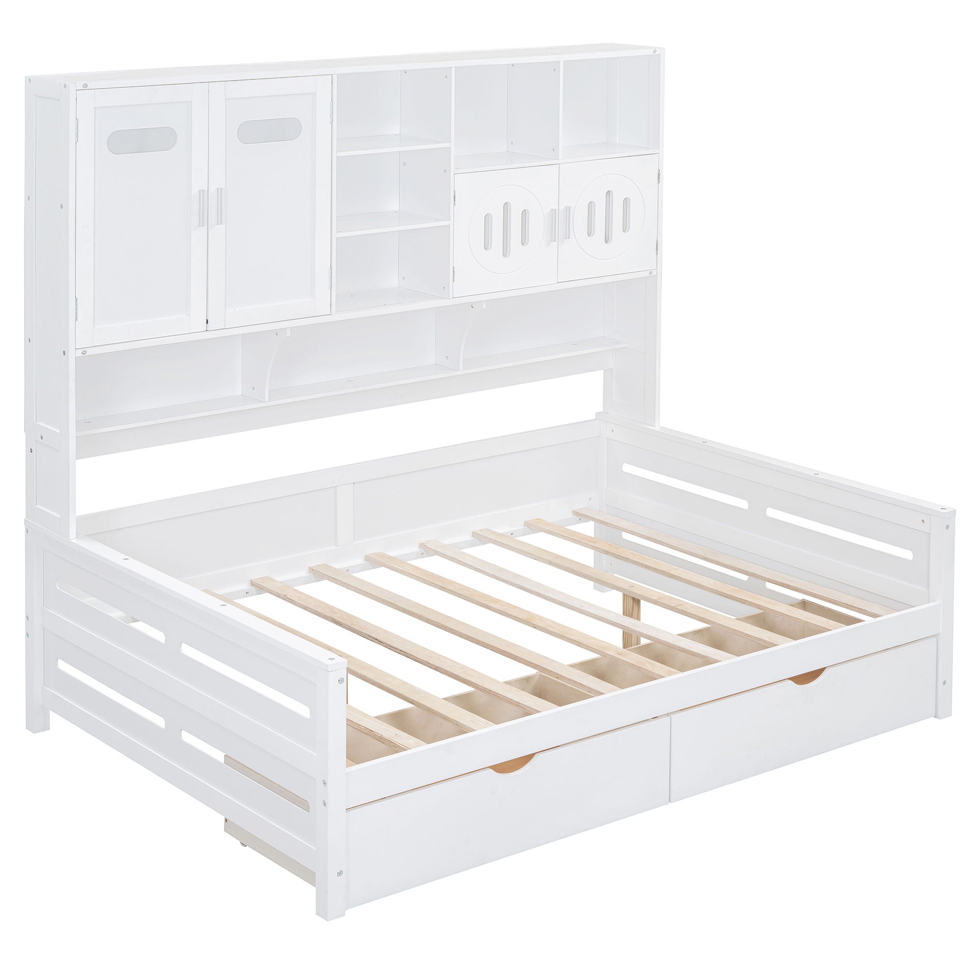 Daybed With All-In-One Cabinet And Shelf by HouseOfZazla