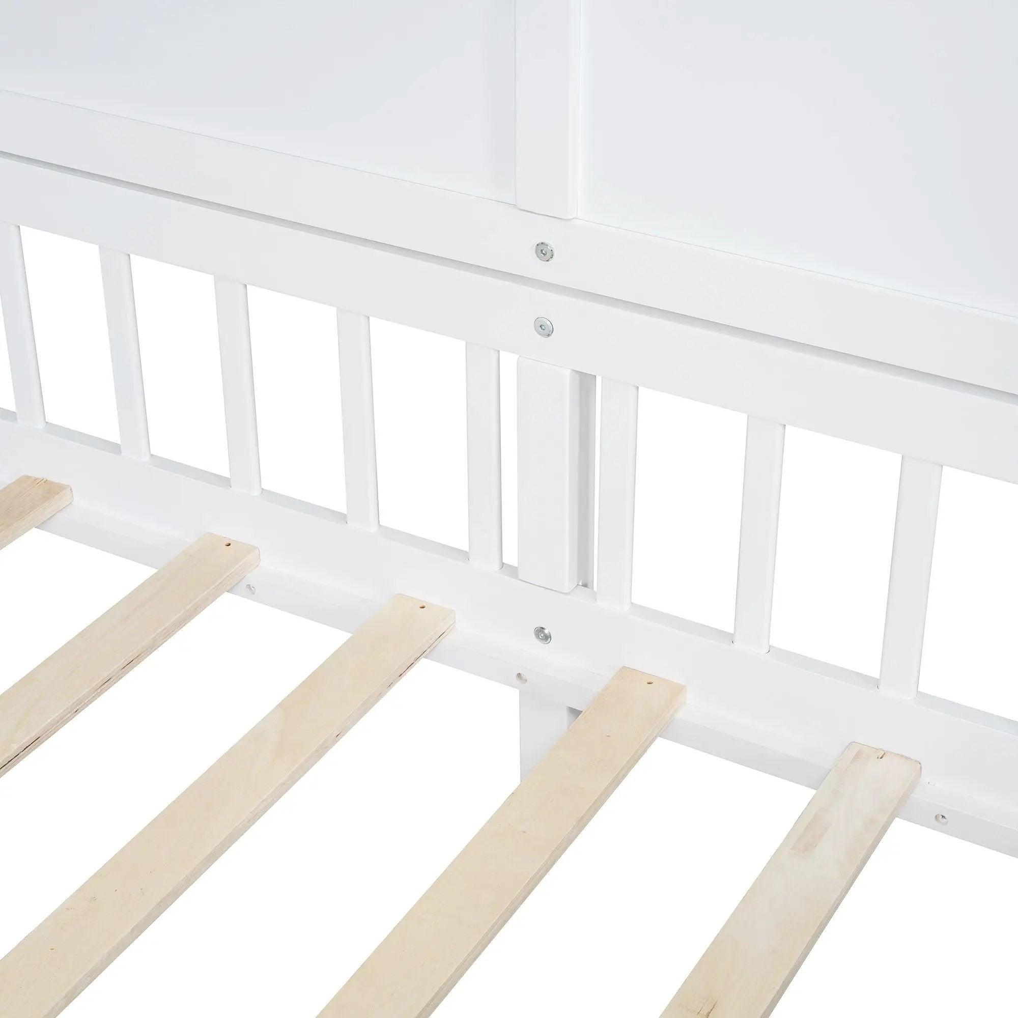 House Bed With Shelves, Window And Sparkling Light Strip On The Roof by HouseOfZazla