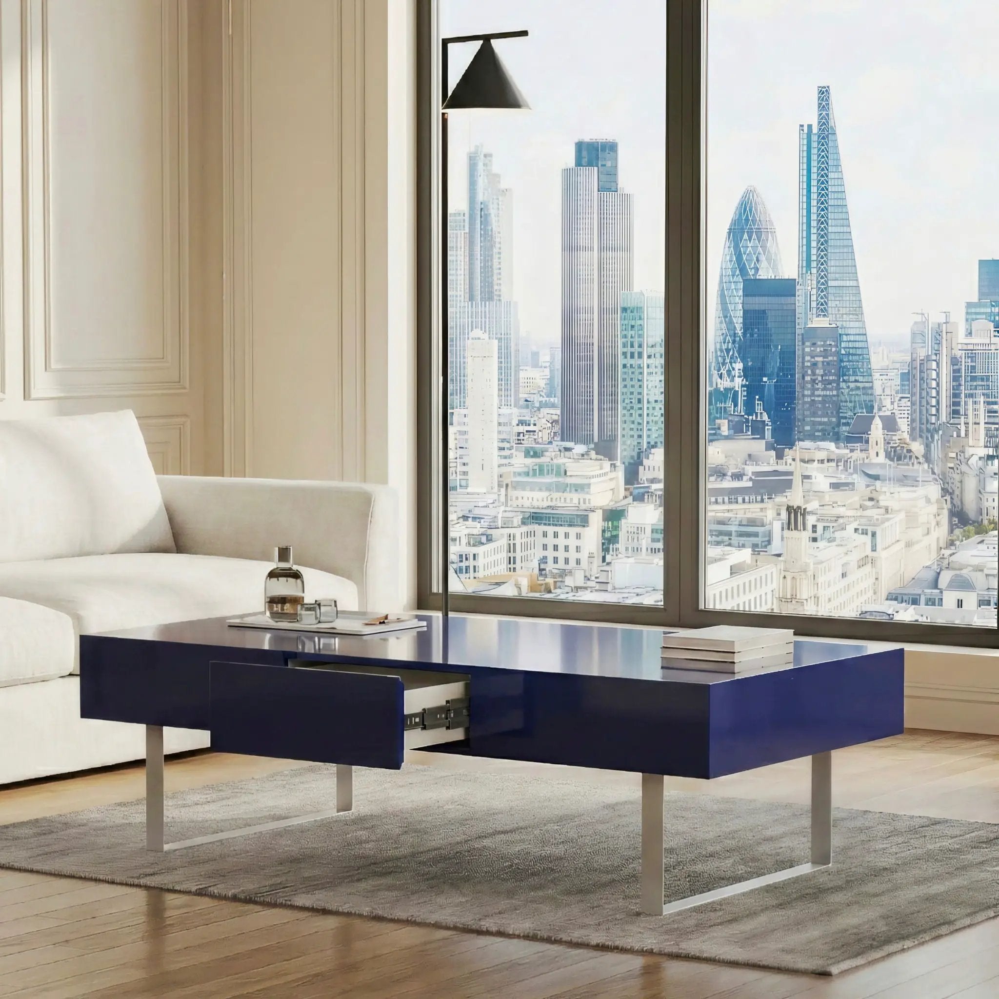 Rectangular Coffee Table With Hidden Storage by Unique Piece Furniture