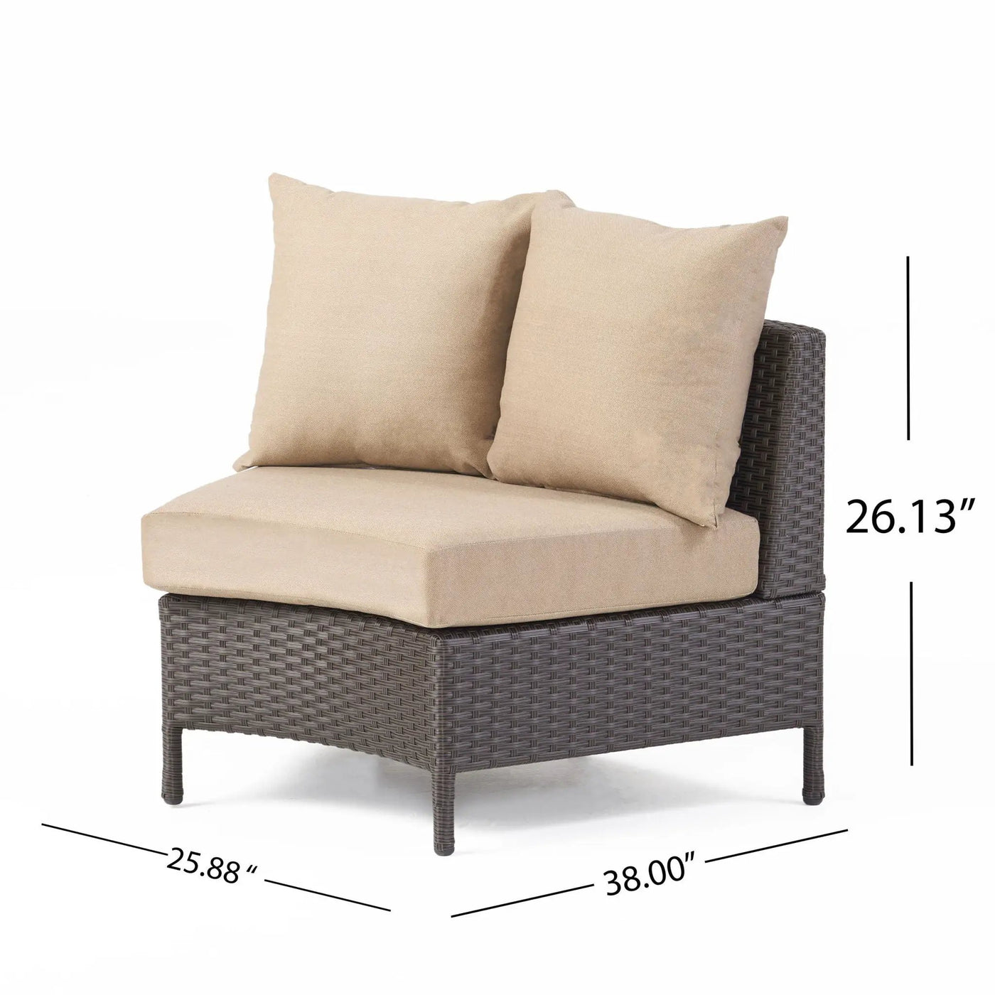 Pt Limon Modern Outdoor Single Sofa by HouseOfZazla