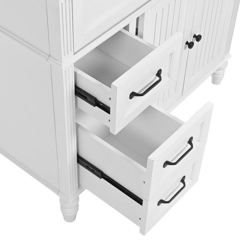 Bathroom Vanity With Sink, 2 Doors 2 Drawers, Freestanding Design by HouseOfZazla