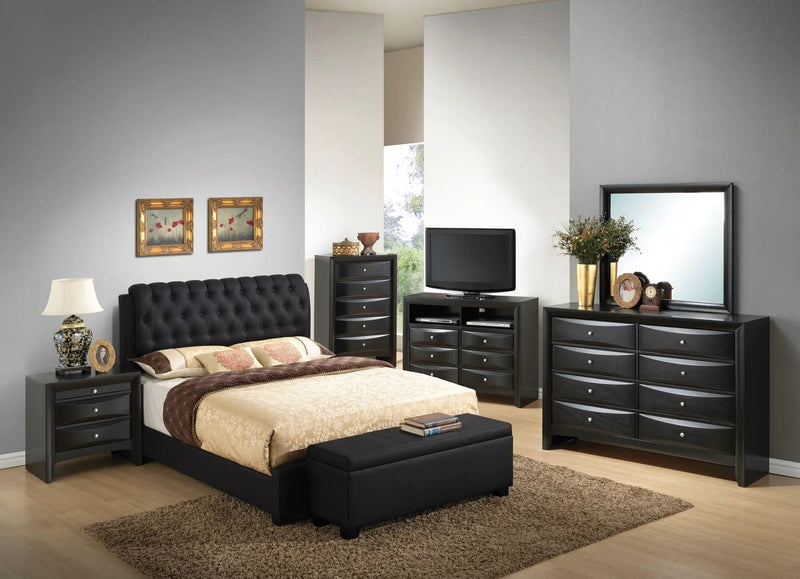 Tufted Upholstered Bed by Unique Piece Furniture