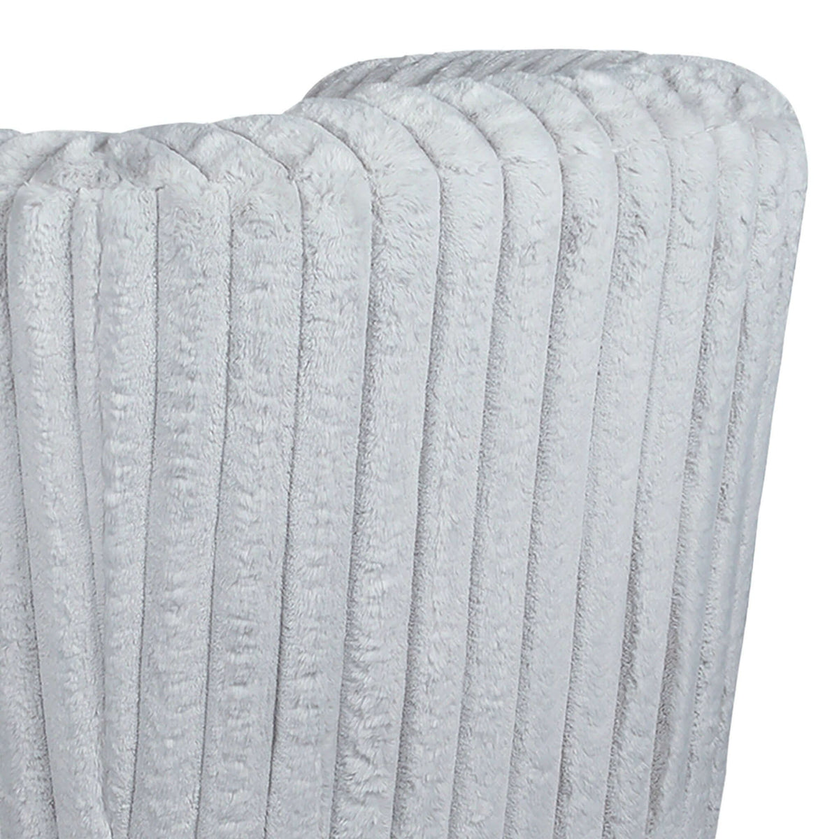 Modern Comfort Swivel Chair with Channel-Tufted Design - White or Gray, photo 10 of 10