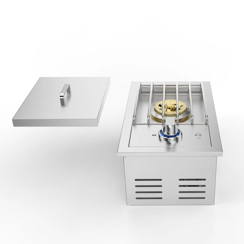 Single Grilling Side Burner, 17,000BTU Liquid Propane by HouseOfZazla