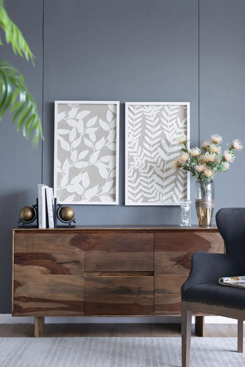 Shadow Box Wall Decor (Set of 2) - White by Unique Piece Furniture