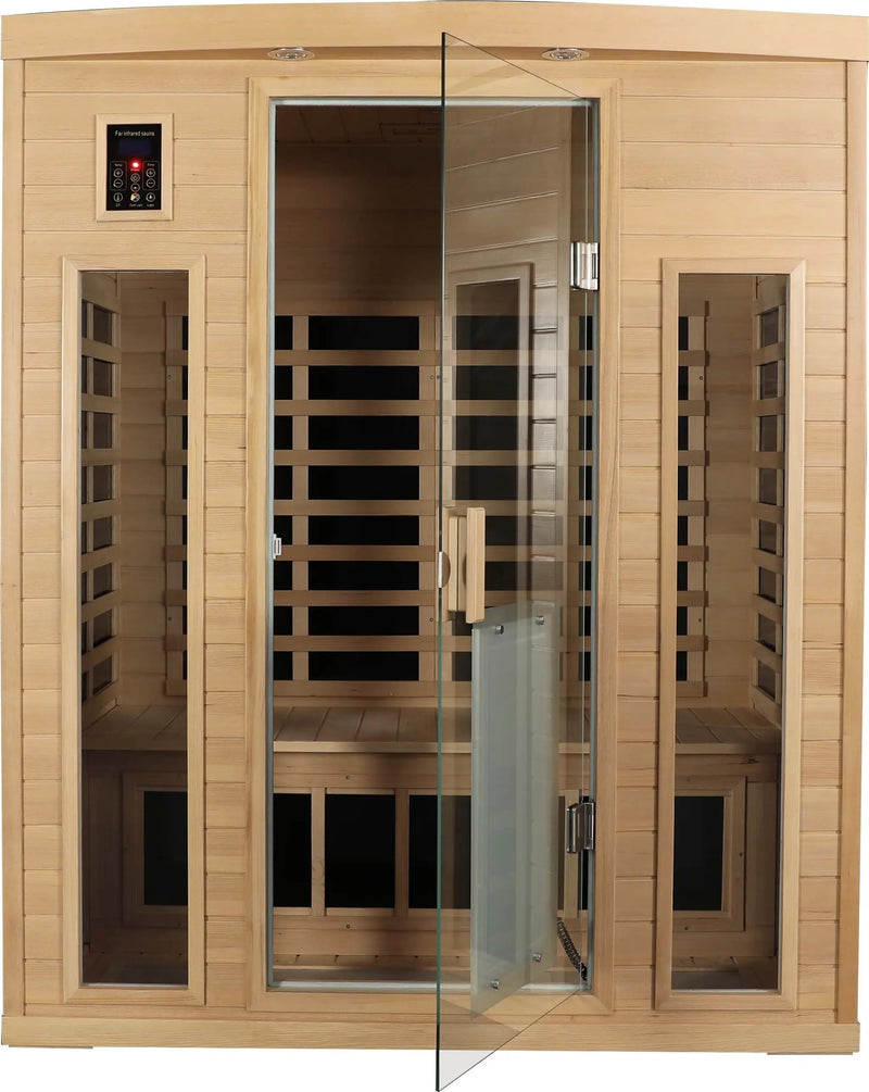 Low EMF Three person Far infrared sauna room (Front & Rear) by HouseOfZazla