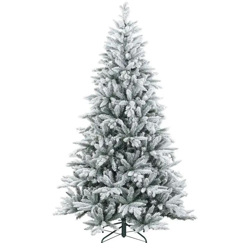 Hinged Xmas Tree - Artificial Flocked Christmas Tree by HouseOfZazla
