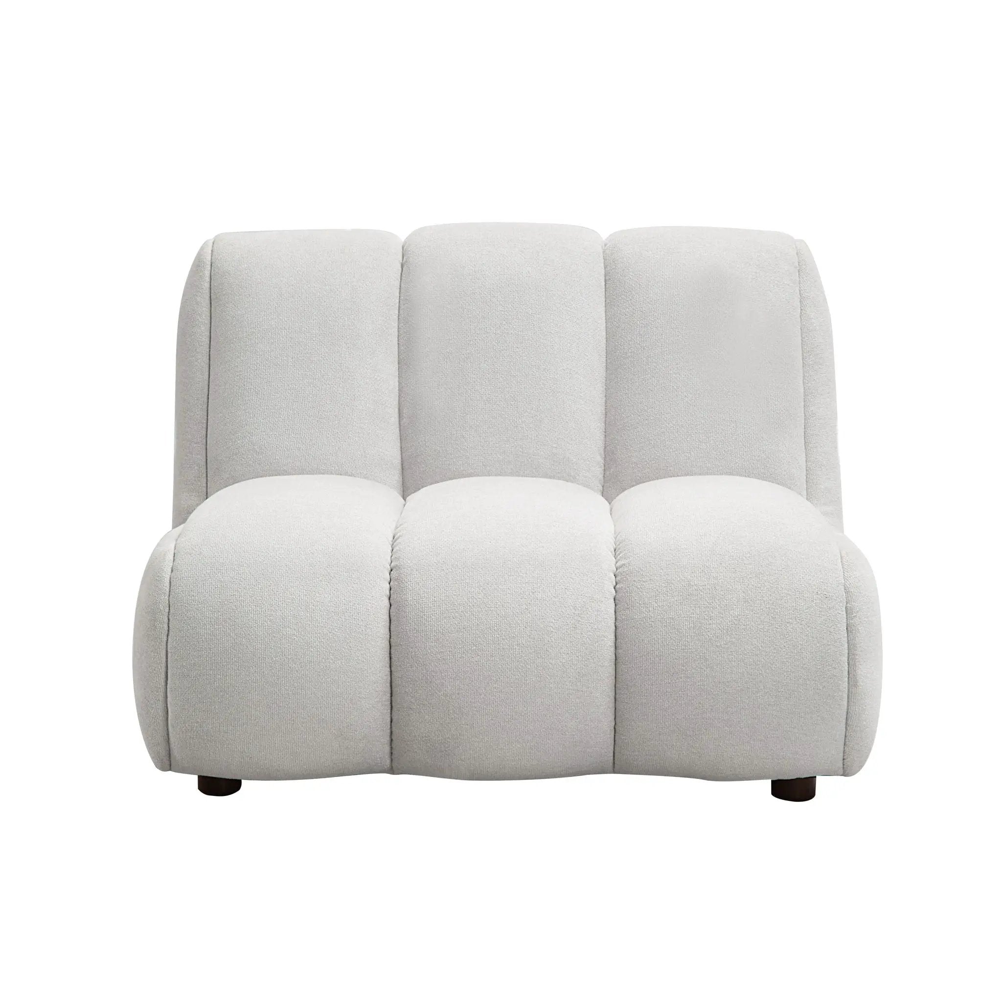 Manilla Sectional Sofa With Chair - Ivory White by HouseOfZazla
