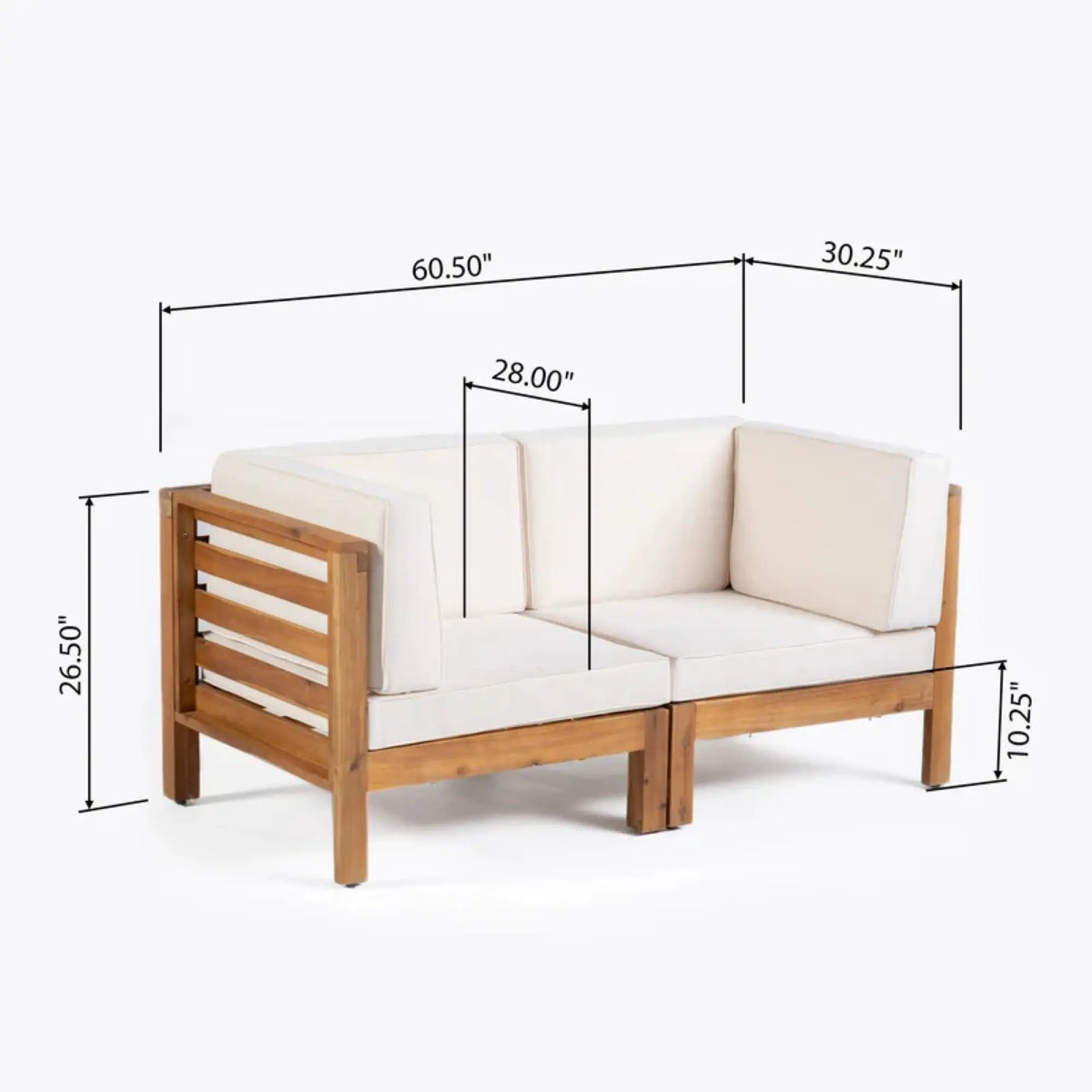 Oana - 2 Piece Loveseat Set With Water Resistant Cushions by HouseOfZazla