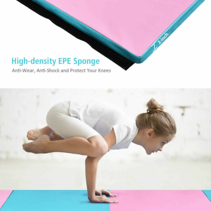 4 Feet x 10 Feet x 2 Inch Folding Gymnastics Tumbling Gym Mat by DirectDeals