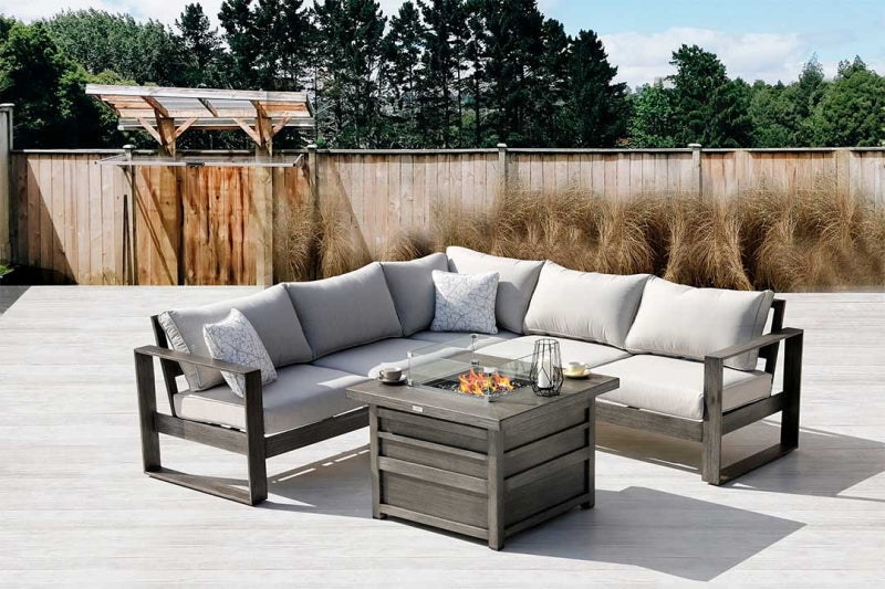 Walsh 4-Piece Aluminum Firepit Sofa Set by Outdoor-USA®