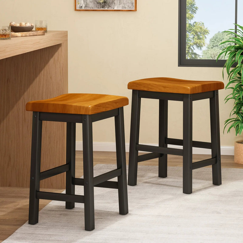 Wood 24" Saddle Stool by HouseOfZazla
