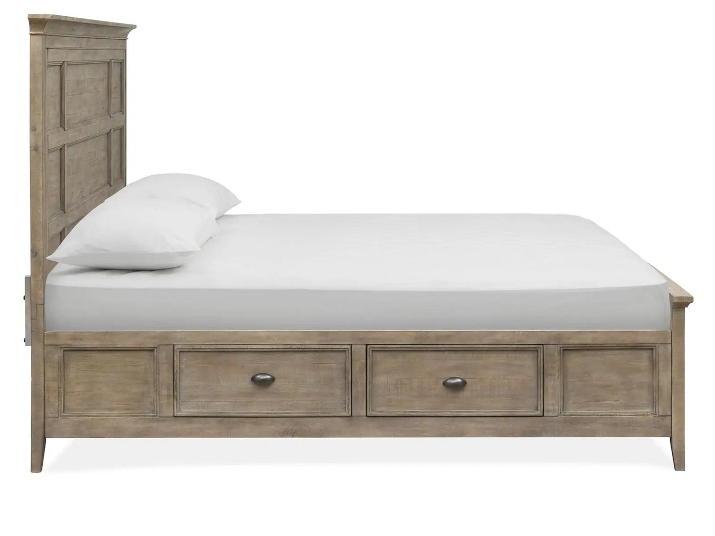 Paxton Place - Complete Panel Bed With Storage Rails by Unique Piece Furniture