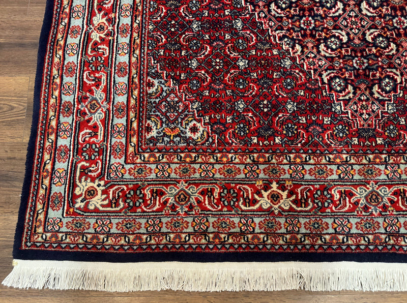 Indo Persian Bijar Rug 6x9, Hand Knotted Wool Carpet by Jewel Rugs