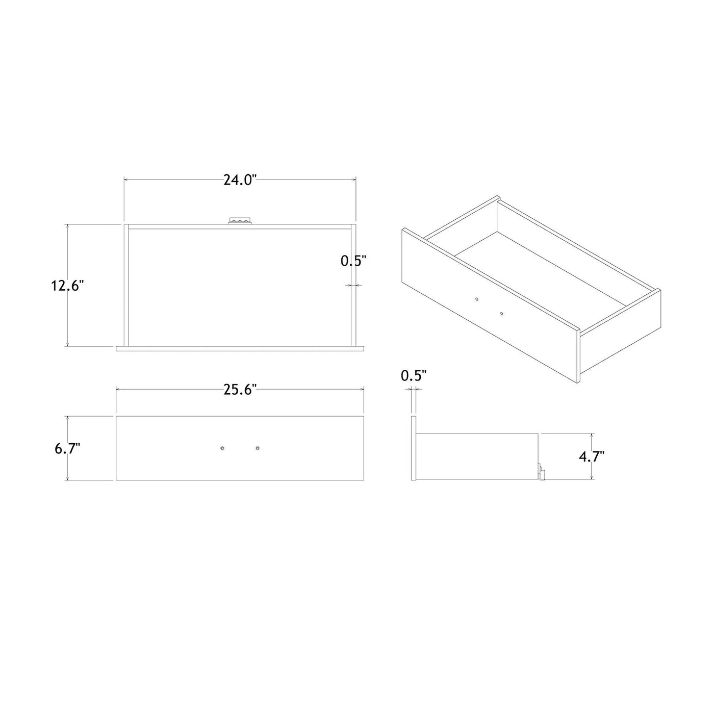 Charlston - 5 Piece Bedroom Set With LED Headboard by HouseOfZazla