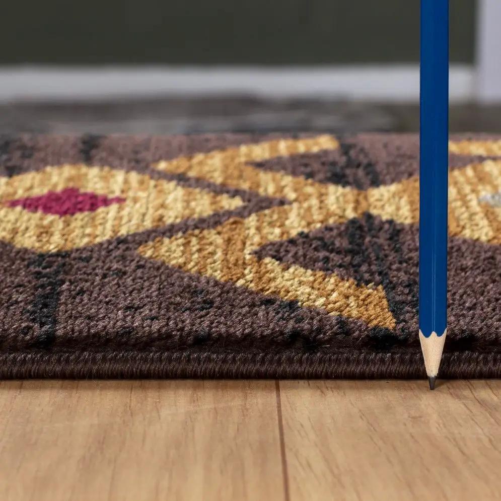 Tribes - 5'3" X 7'3" Southwest Area Rug - Brown by HouseOfZazla