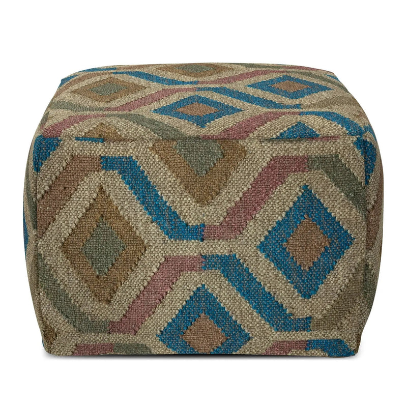 Johanna - Handcrafted Square Pouf by HouseOfZazla