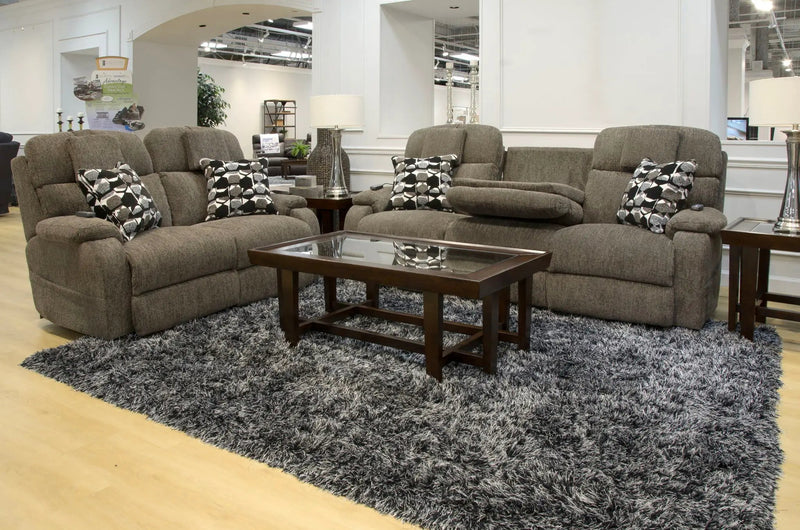Oasis - Power Reclining Loveseat - Fossil by Unique Piece Furniture