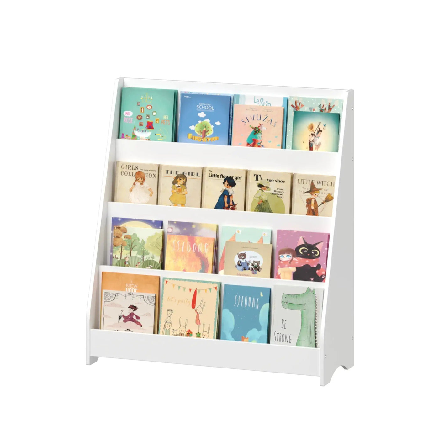 4 Tier Bookshelf, Toddler Book Display Shelves by HouseOfZazla